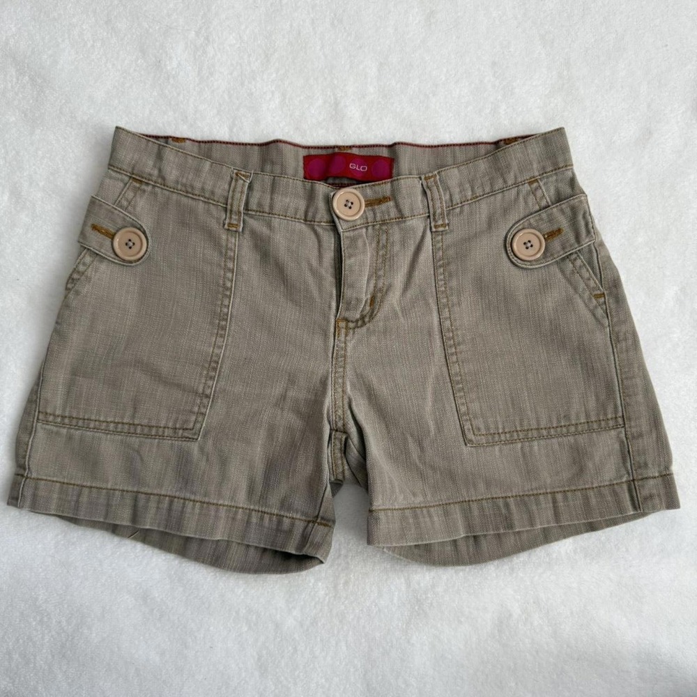 vintage y2k glo brown cargo shorts
